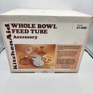 Vintage KitchenAid Food Processor Whole Bowl Feed Tube Acc K7-WBF KFP700 HOBART